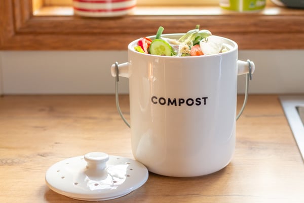 A jar of compost
