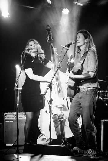   Sifted team member, Shelby, with her band, Sally and George  